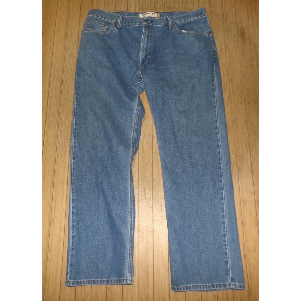 Levis 505 Regular Fit Straight Leg Jeans Mens 38x30 Medium‎ Wash Blue Denim